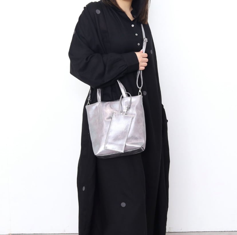 新作 #2024【COOCO クーコ】 #メタリックフェイクレザー #2WAY #トート