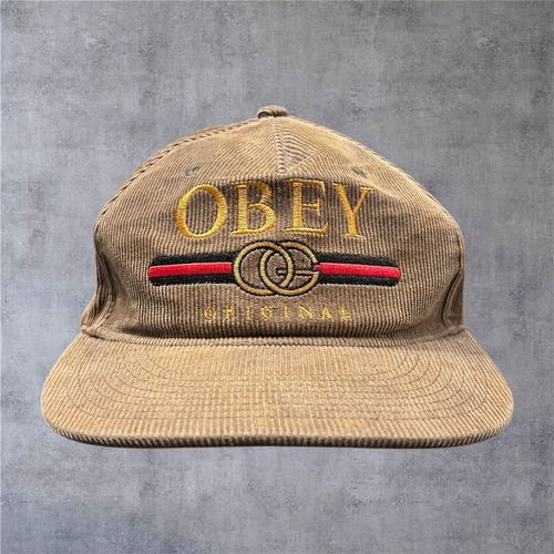 【初期】2000s OBEY Gucci Parody Corduroy Cap