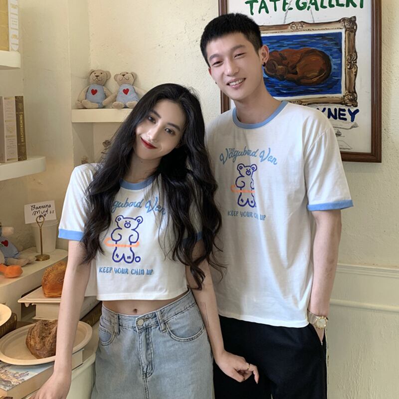 ショートプリントジャケット サマーTシャツ 大人ガーリー スウィート キュート カジュアル 夏物 萌量不足92792627435