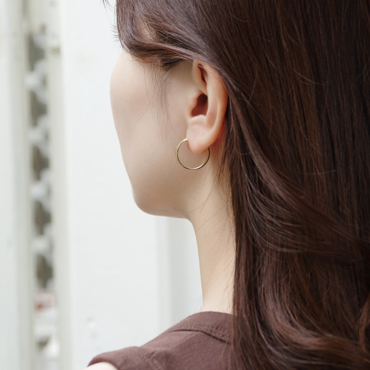 K18イエローゴールド直径18mmフープピアス【MKY0012P1】 | MONICE/モニス