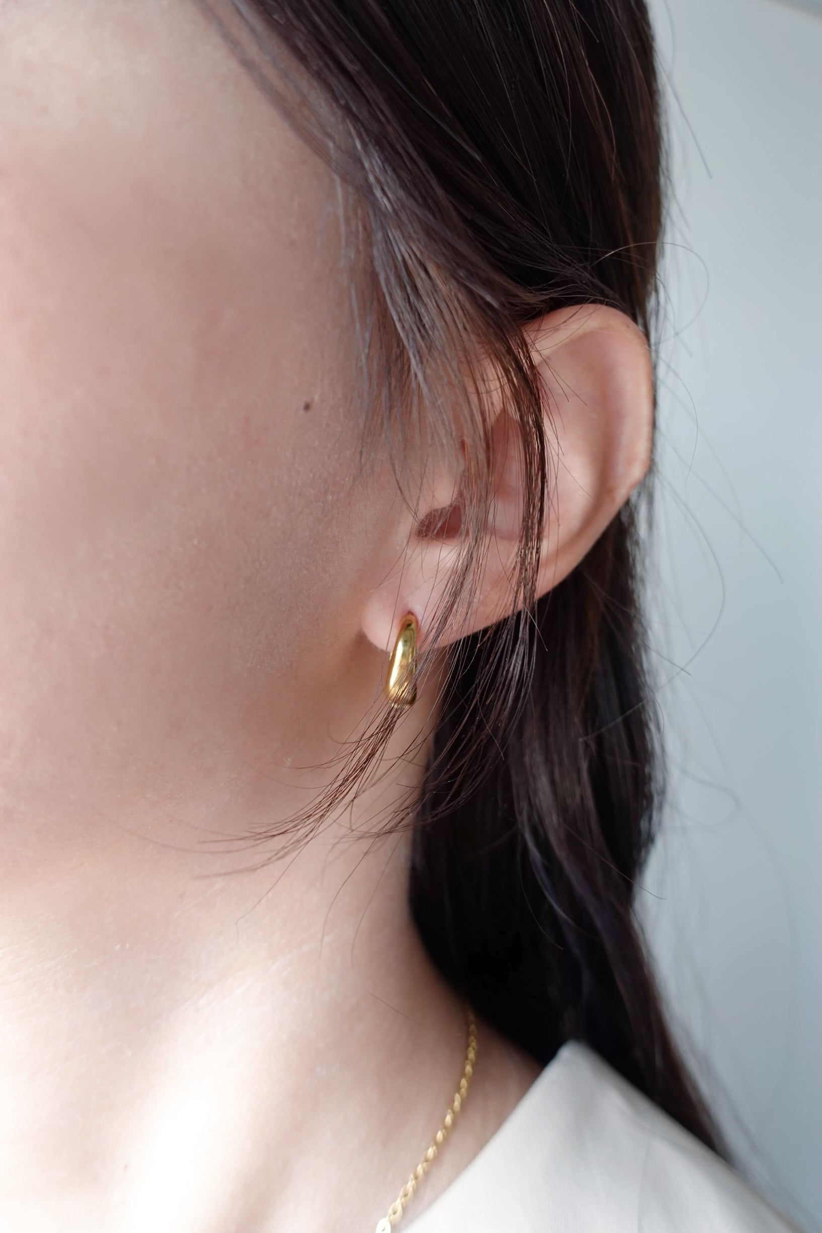 drop hoop pierce | 金属アレルギー対応のアクセサリー crea.jewelry