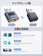 VAYDEER スーパーミニ マウスジグラー USB マウスムーバー 高級アルミニウム合金製 マウス 自動 動かす Mouse Jiggler マウス エミュレータ 100%検出不可 3つの自然でランダムな動き軌道 PCラップトップをアクティブに維持/在宅勤務をする/生産性向上用
