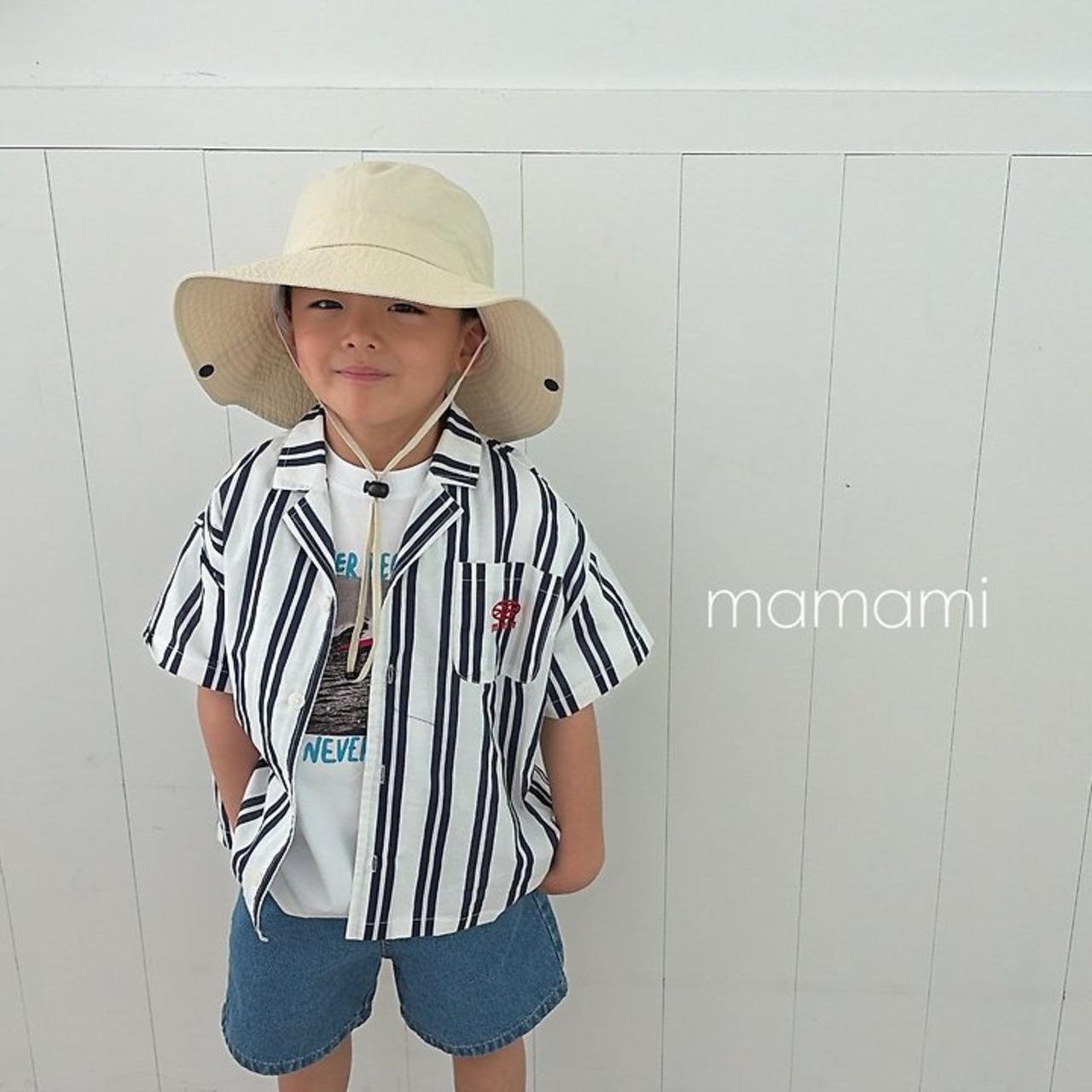 [mamami] Blue Fit Denim Shorts / [마마미] 블루핏데님숏팬츠