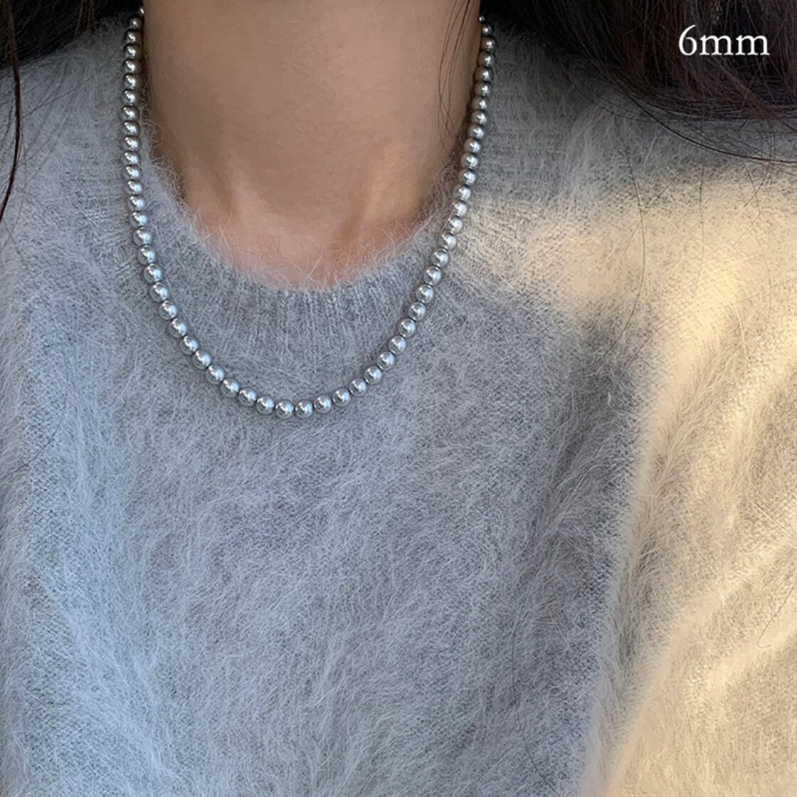グレー パール ネックレス ◇3type 203574 | PAY ID
