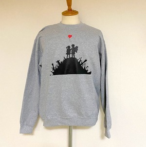 BANKSY  SWEAT SHIRT - BLUR　Sport Gray