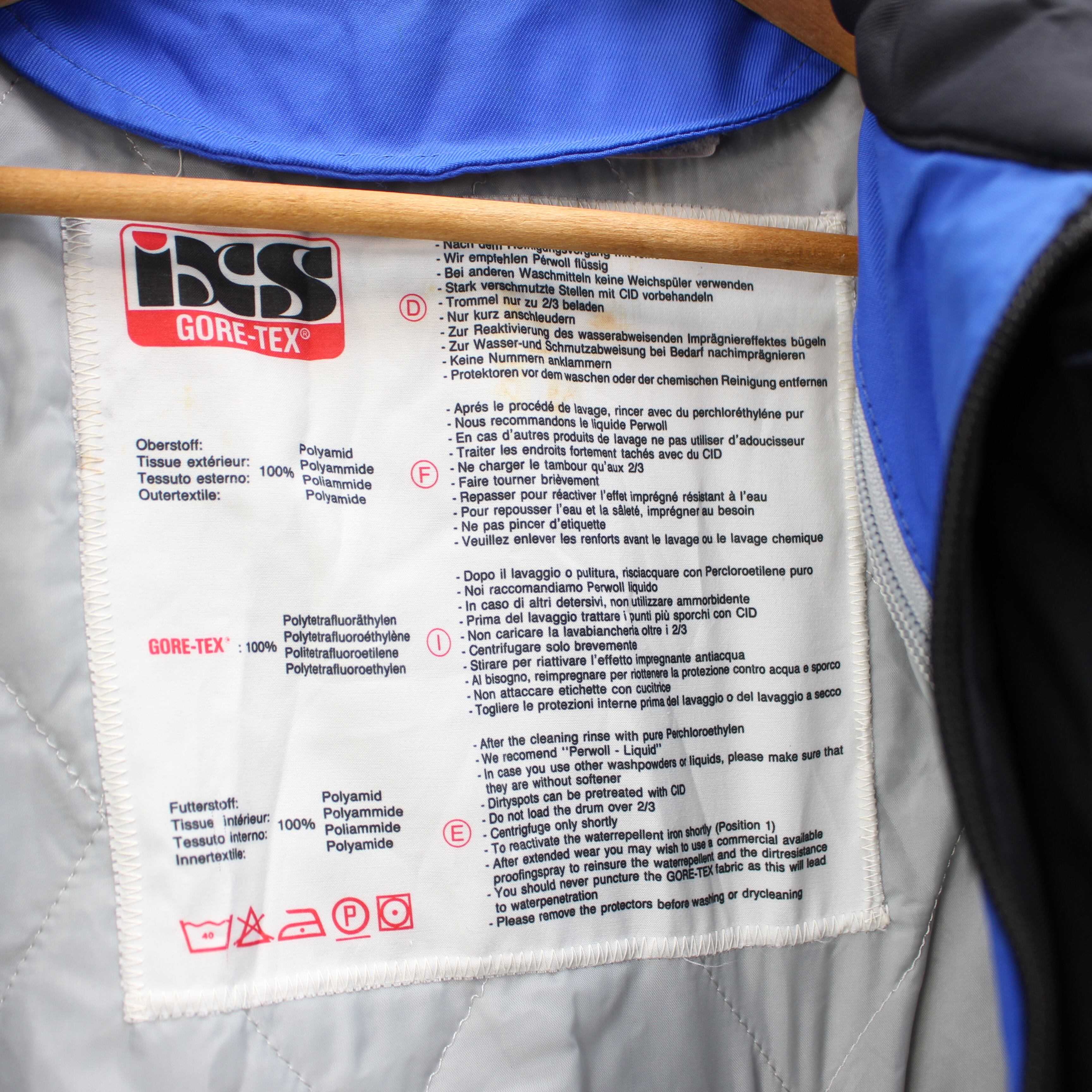 EU VINTAGE IXS GORE-TEX WINDBREAKER MOTO JACKET/ヨーロッパ EU VINTAGE IXS GORE-TEX WINDBREAKER MOTO JACKET/ヨーロッパ