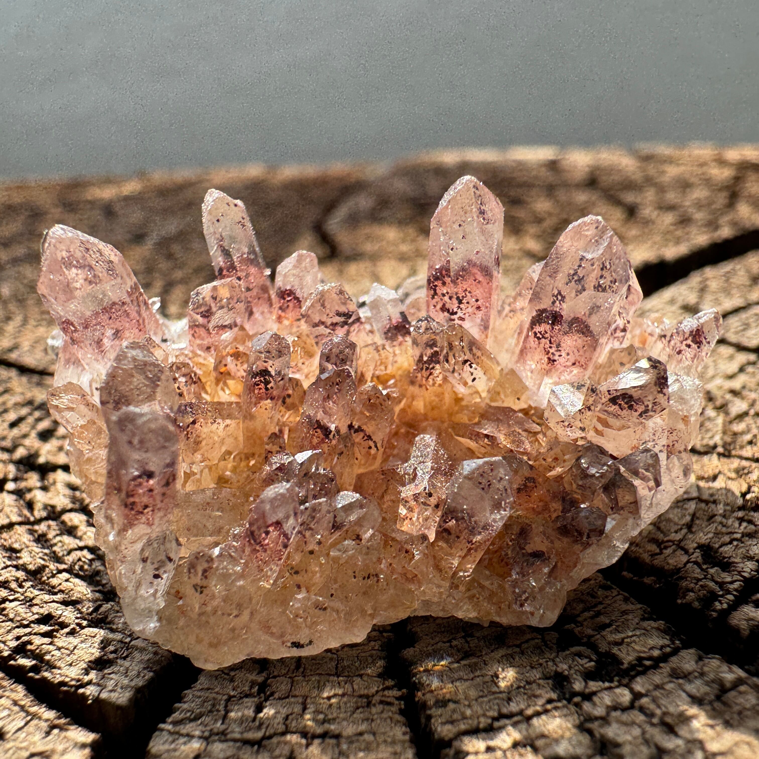 南インド産レッドファントム 南インド産 レッドファントム ミニクラスター 水晶 | アトリエ