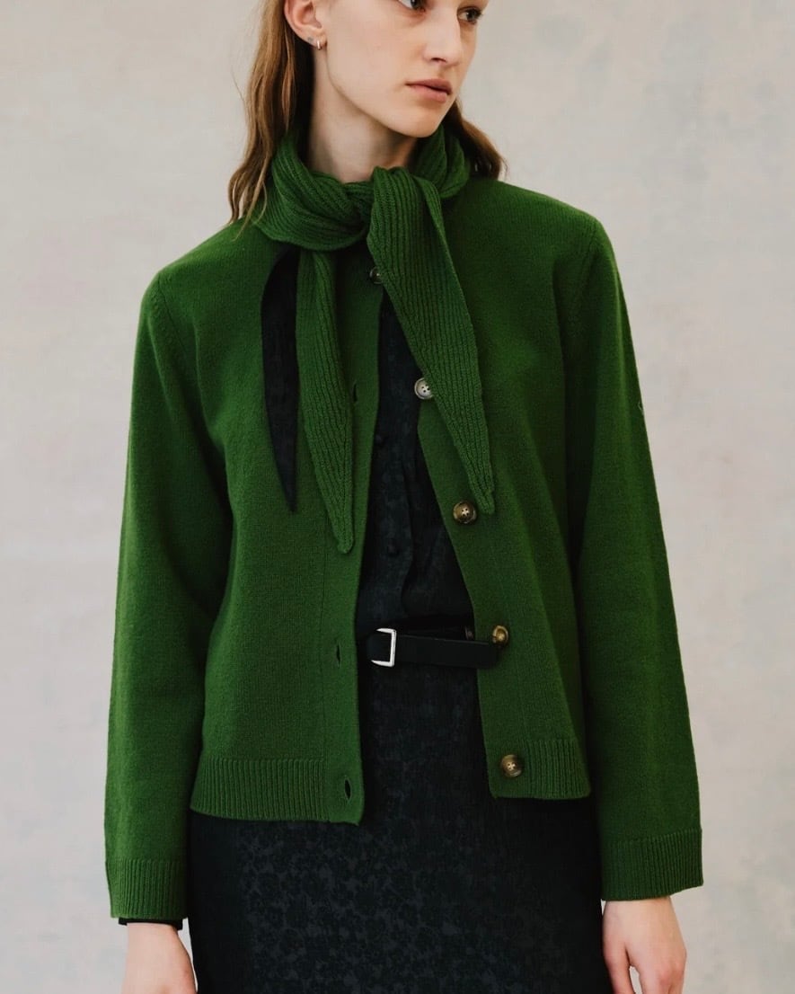 BAUM UND PFERDGARTEN/scarf knit cardigan