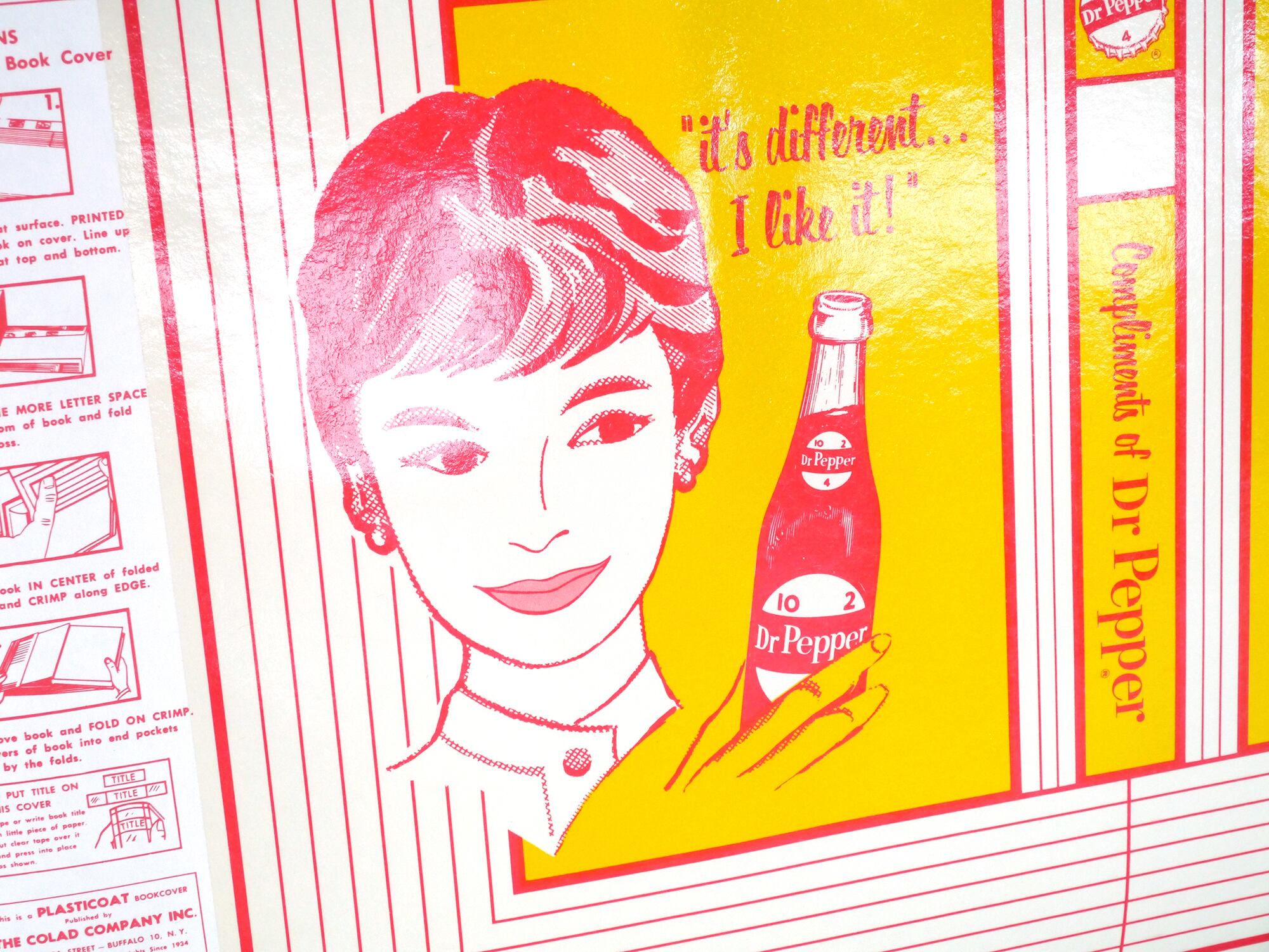 Vintage品 Dr Pepper ブックカバー 未使用品 2takt Store