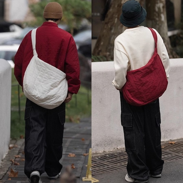 NOEARSユニセックスキルティングショルダーバッグ