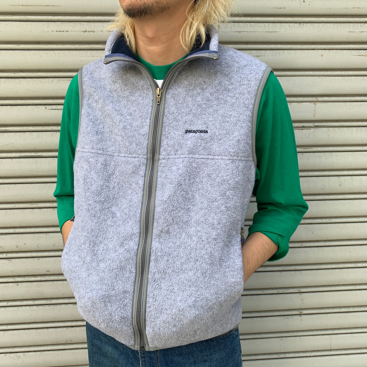 90s patagonia パタゴニア シンチラフリースベスト グレー