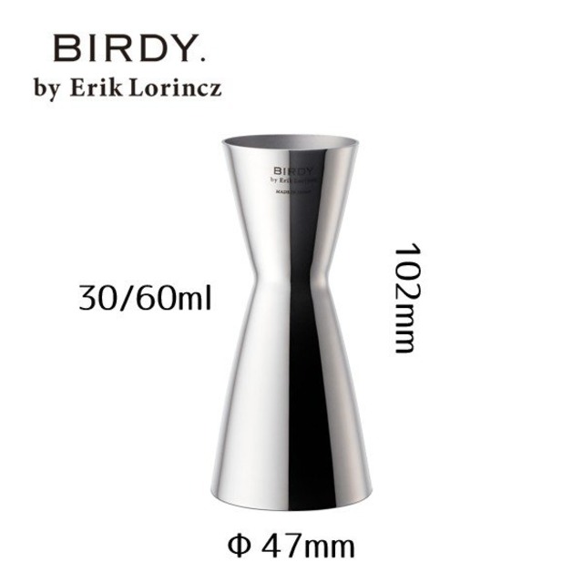 メジャーカップ 30/60ml 正確なカクテルメイク BIRDY. by Erik Lorincz