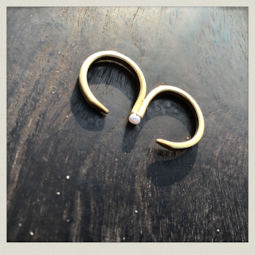 pearl ring 1   PeR-1  brass