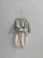 minirobe 26/SS Waffle placket T-shirt