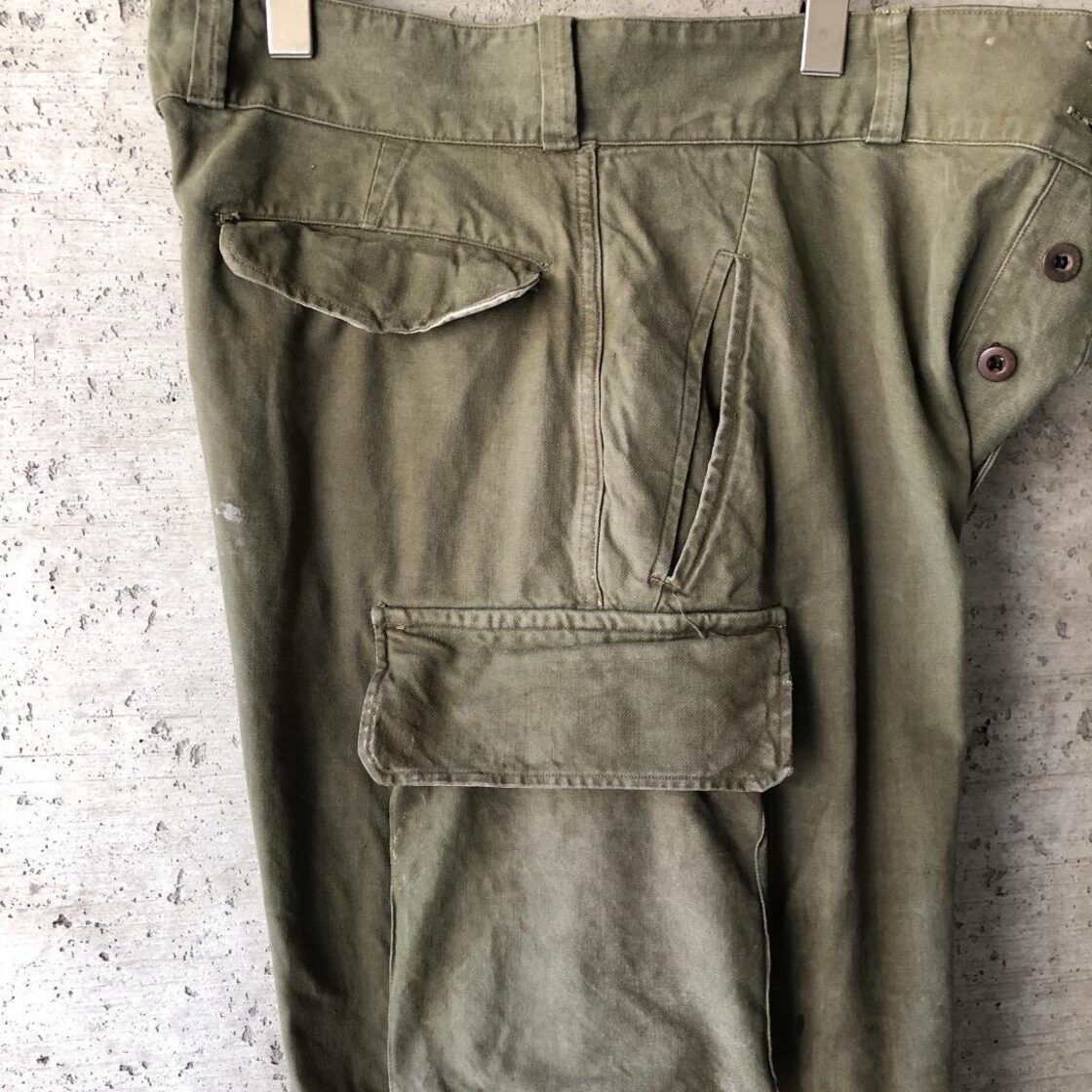 KU249】本物 サイズ22相当 フランス軍 M-47 カーゴパンツ 前期 | Pay ID