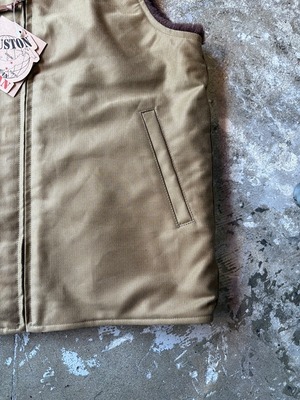 HOUSTON / REVERSIBLE ALPACA VEST / リバーシブルベスト / アルパカ / 51504 / TAN