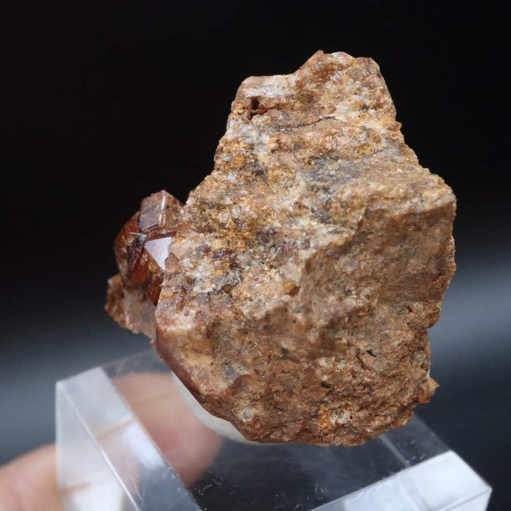 自主採掘！グロッシュラー ガーネット 21.6g GN353 原石 鉱物 天然石