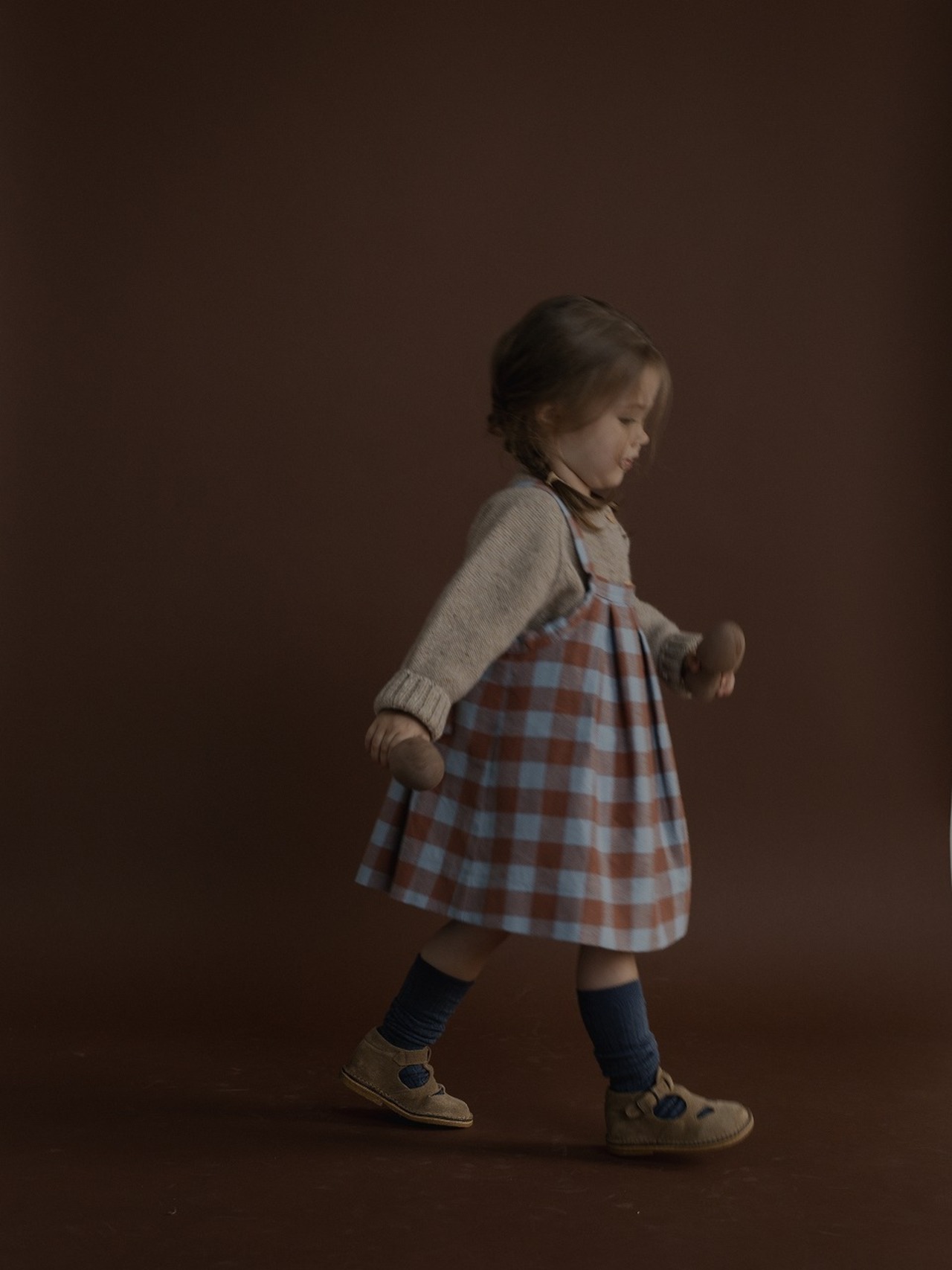 ORGANIC ZOO　Maple Gingham Tribe Skirt