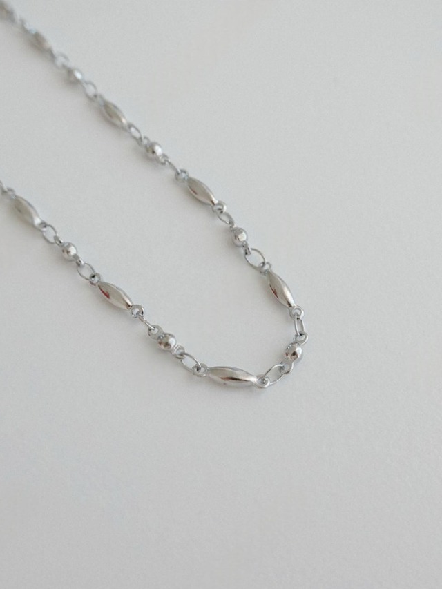 Oval Bead Chain Necklace