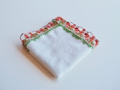 【近沢レース】シーズンタオルハンカチ「ナポリタン」