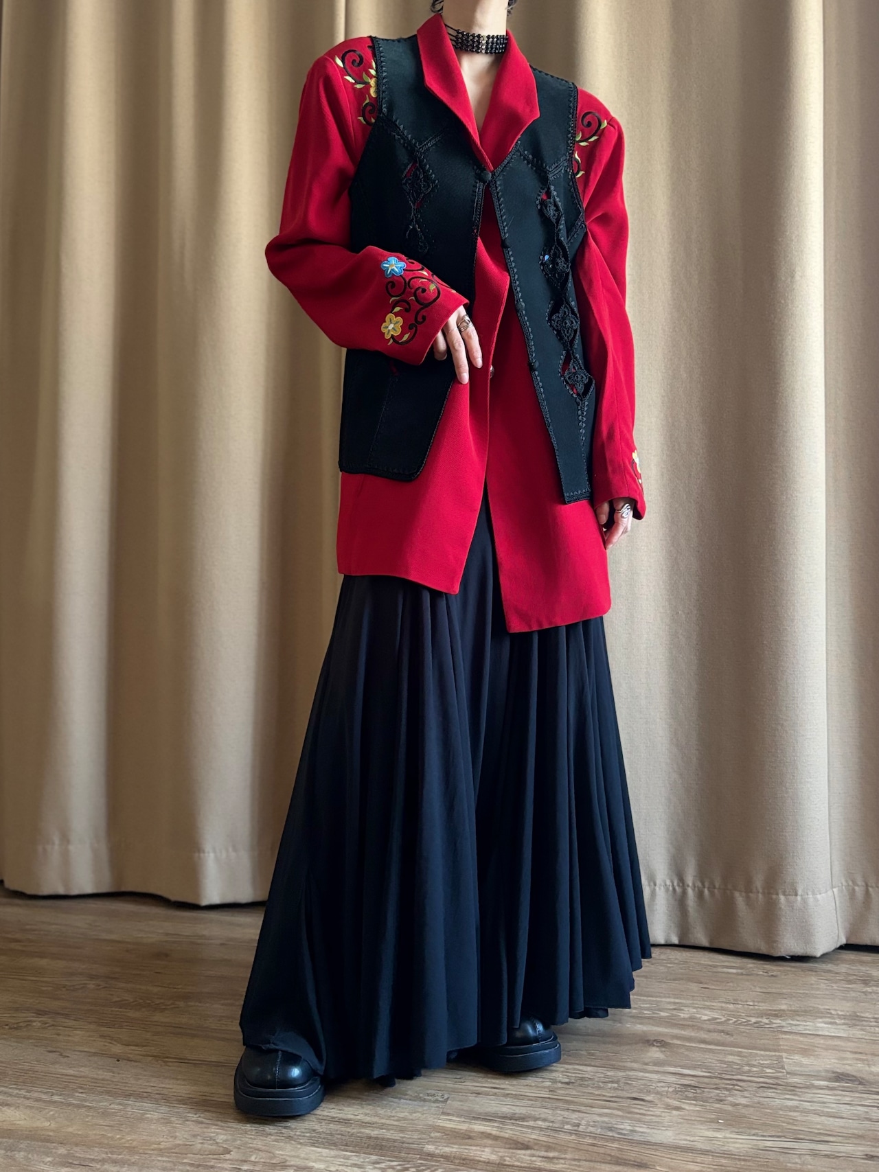 classic mode pigskin vest-5147-2