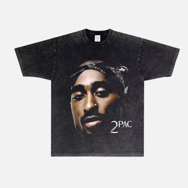 【FLEX0453】2Pac(TUPAC) Vintage Finished Tee