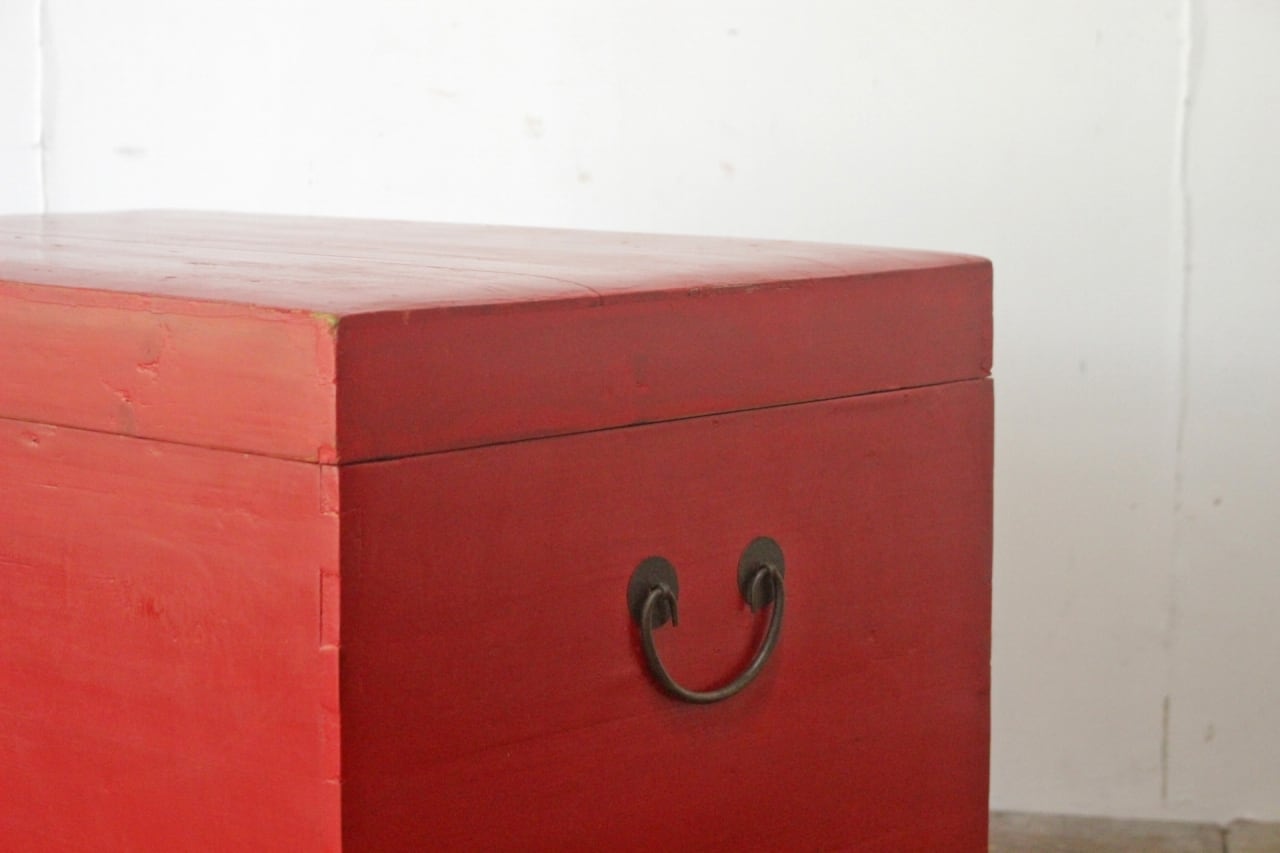 中国 衣装箱 ケース 木箱 BOX ボックス 収納 ラック ペイント 赤 中国 衣装箱 ケース 木箱 BOX ボックス 収納 ラック ペイント 赤