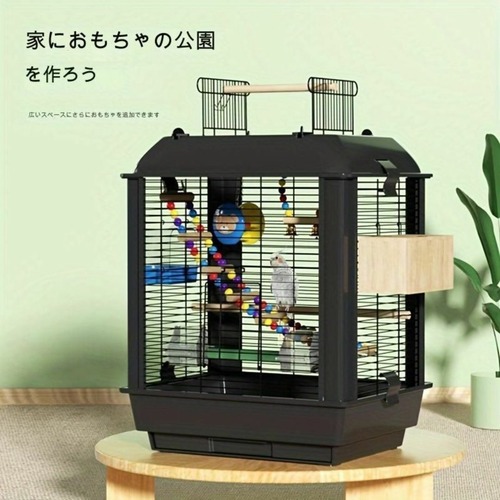 広々としたパノラマスカイライトのある大型鳥かご 補強されたワイヤー