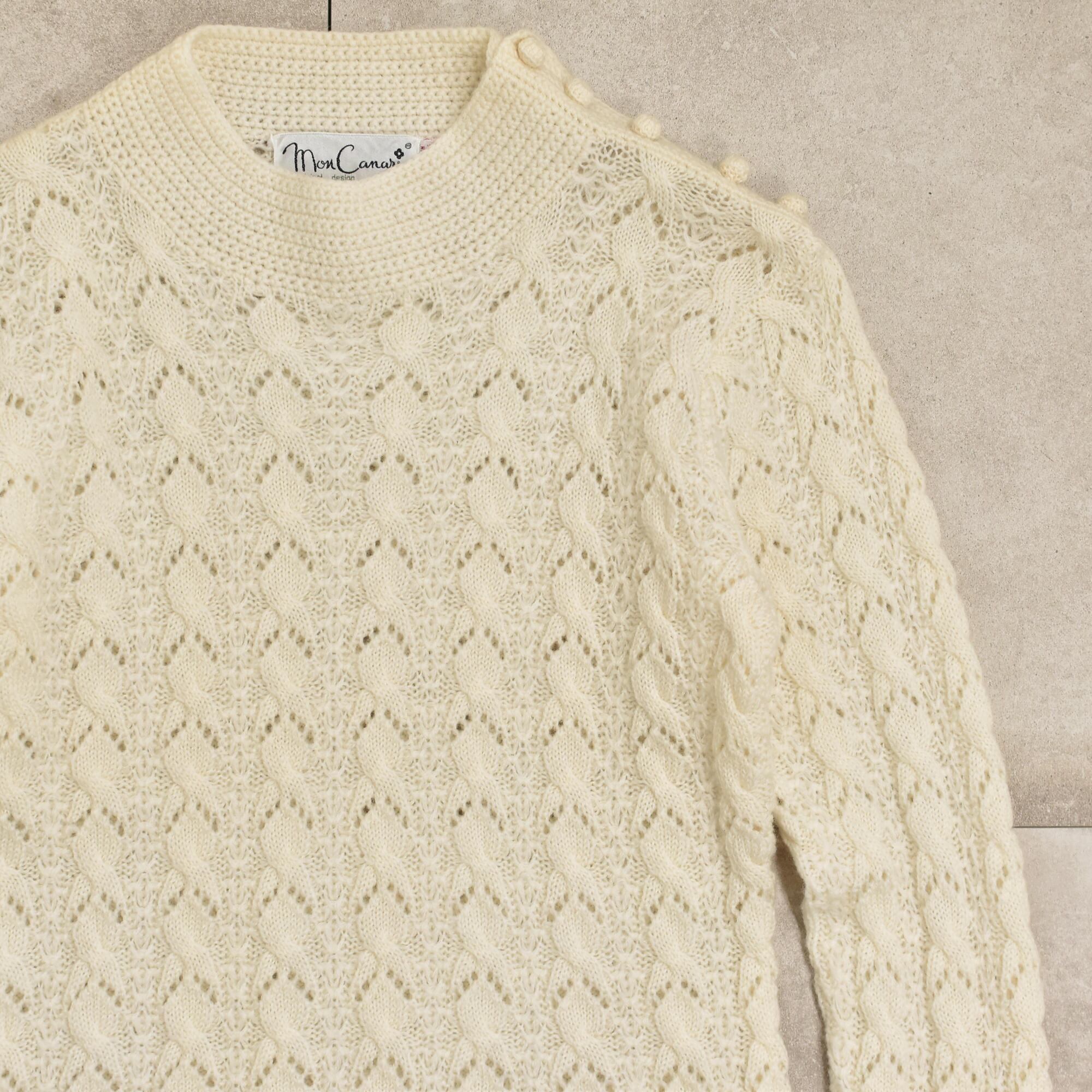 70～80s mon Canari design sweater Jp vtg