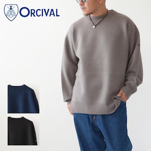 ORCIVAL [オーチバル・オーシバル] M MOCK NECK PULLOVER [OR-D0060 CHA] モックネックプルオーバー・カットソー・長袖Tシャツ・コットンカットソー・MEN'S/LADY'S [2023AW]