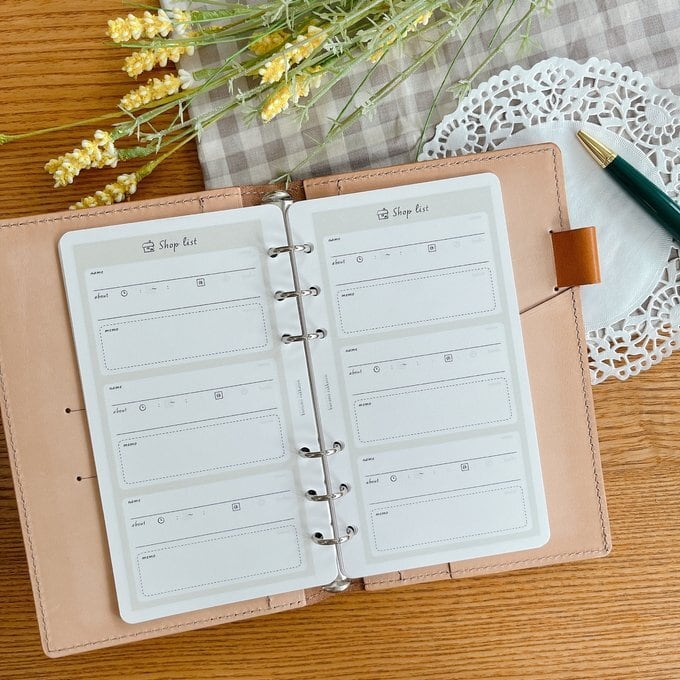 バイブルサイズ/ショップリストリフィル