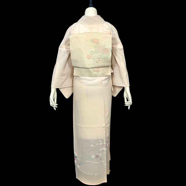 【夏着物】訪問着・附下げレンタル フルセット HT-0149-MSサイズ