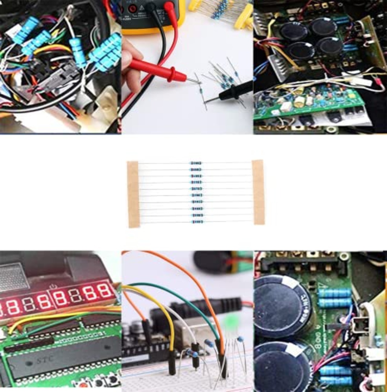 TAORAYO 金属皮膜抵抗器 抵抗セット 抵抗器キット 10Ω~1MΩ 1/4W定格電力 5色抵抗 30種類 各20本入り 合計600本 電子作業基本部品 高精度 1% 安定性能 基本部品 DIY