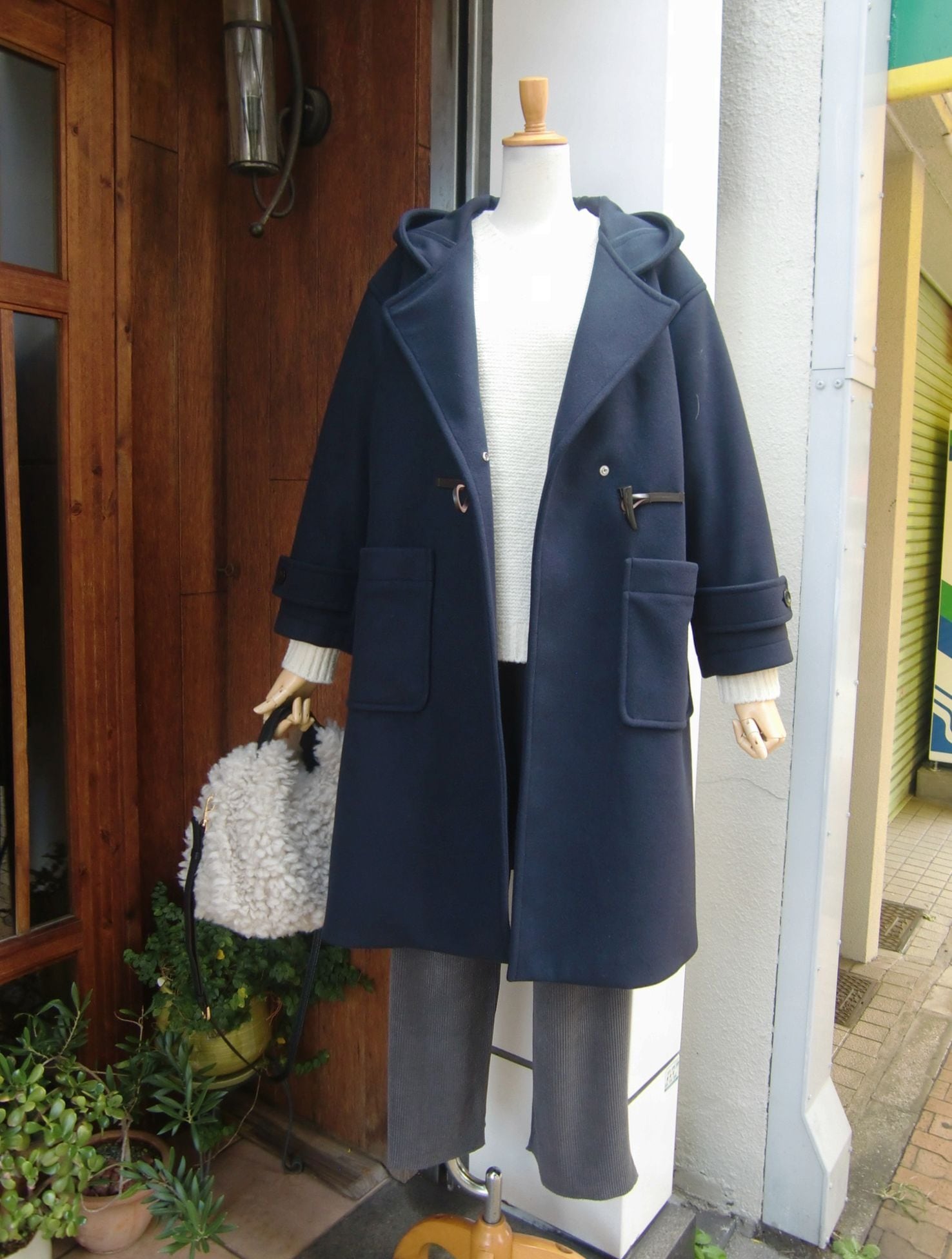 Munich ：マイクロシープダブルジャージダッフルコート | Blanco