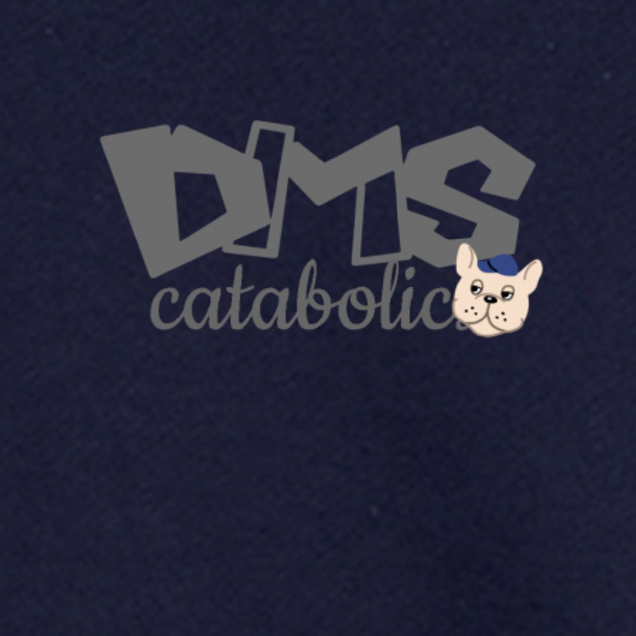 ビッグシルエット ダブルジップフーディ"DMS"【ネイビー】