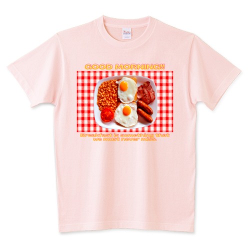 Breakfast / Tシャツ - ライトピンク