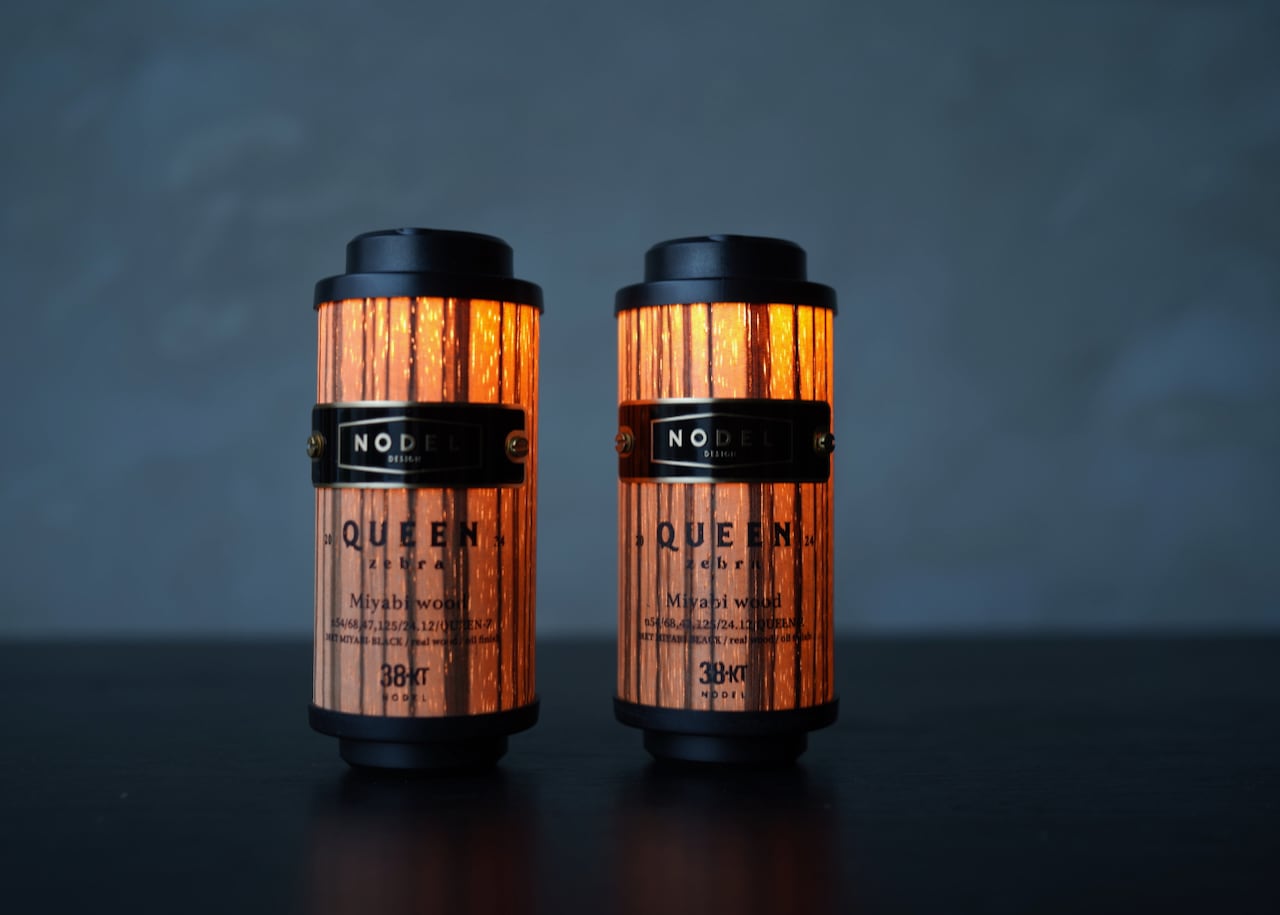 【NODEL DESIGN】miyabi wood QUEEN 38灯 38kt miyabi wood QUEEN zebra | NODELDESIGN ONLINE STORE