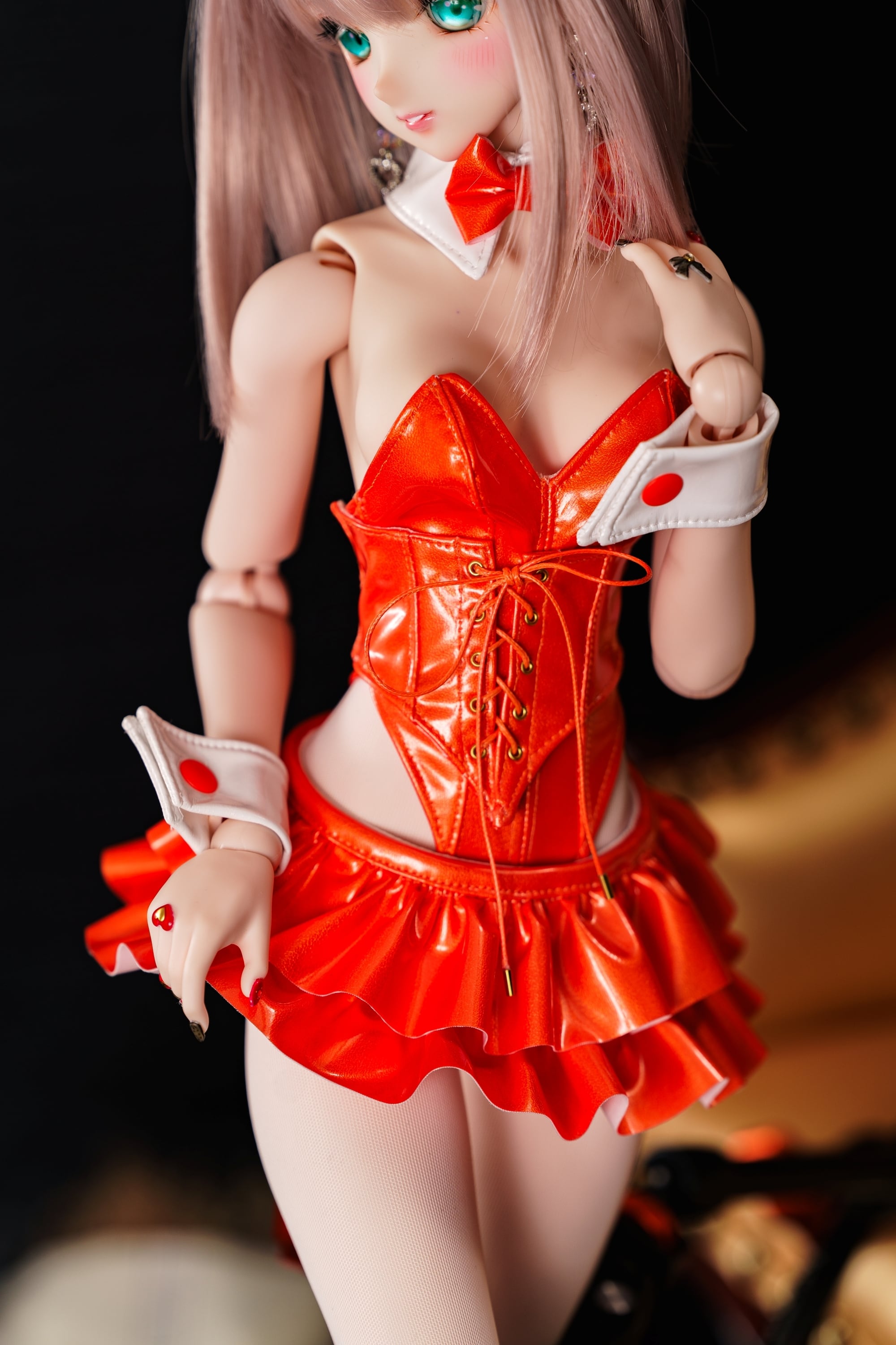 【MDD/もちあし2.0】グロスエナメルフリルスカート