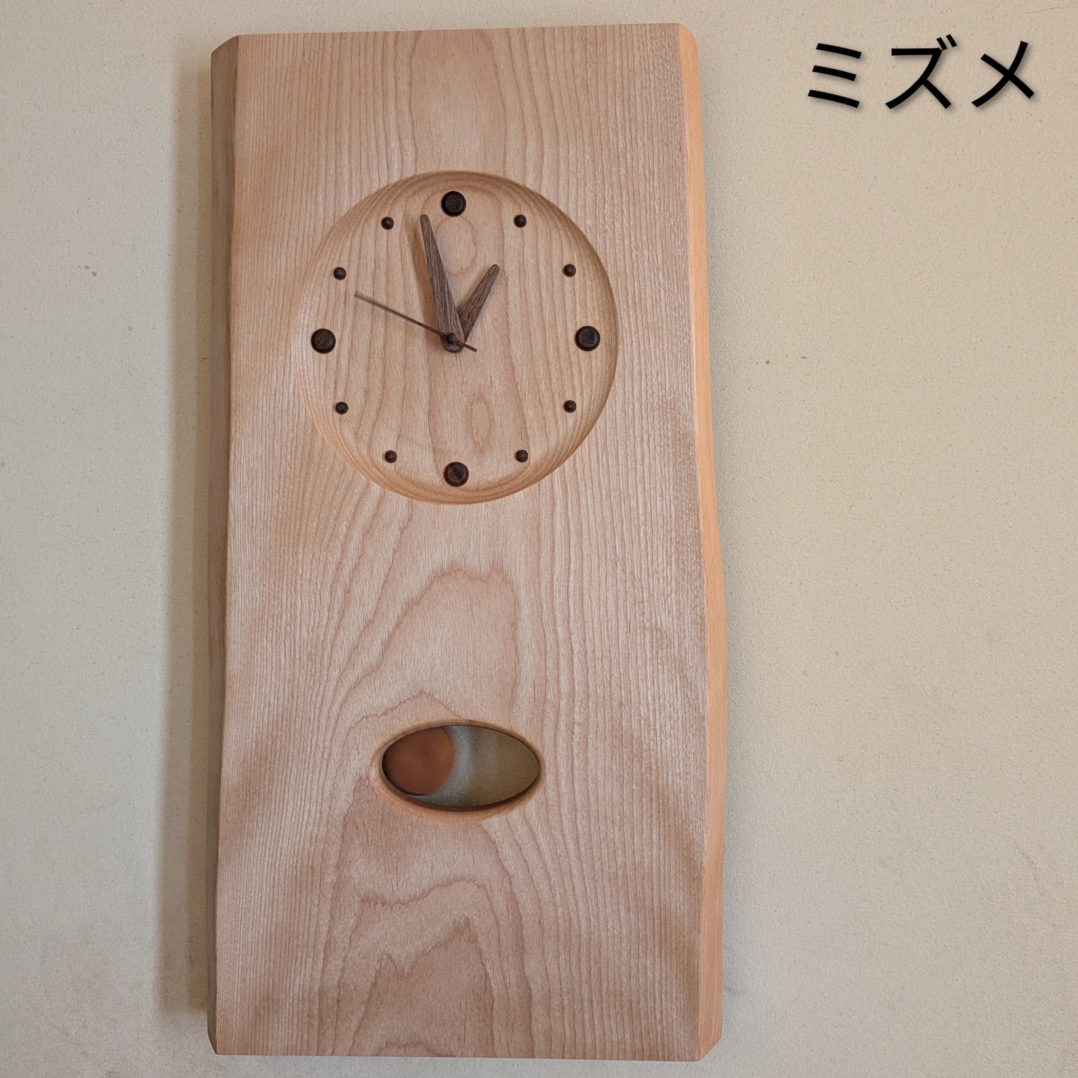 耳付振り子時計（クウォーツ式） | 飛騨高山 家具工房雉子舎オンライン
