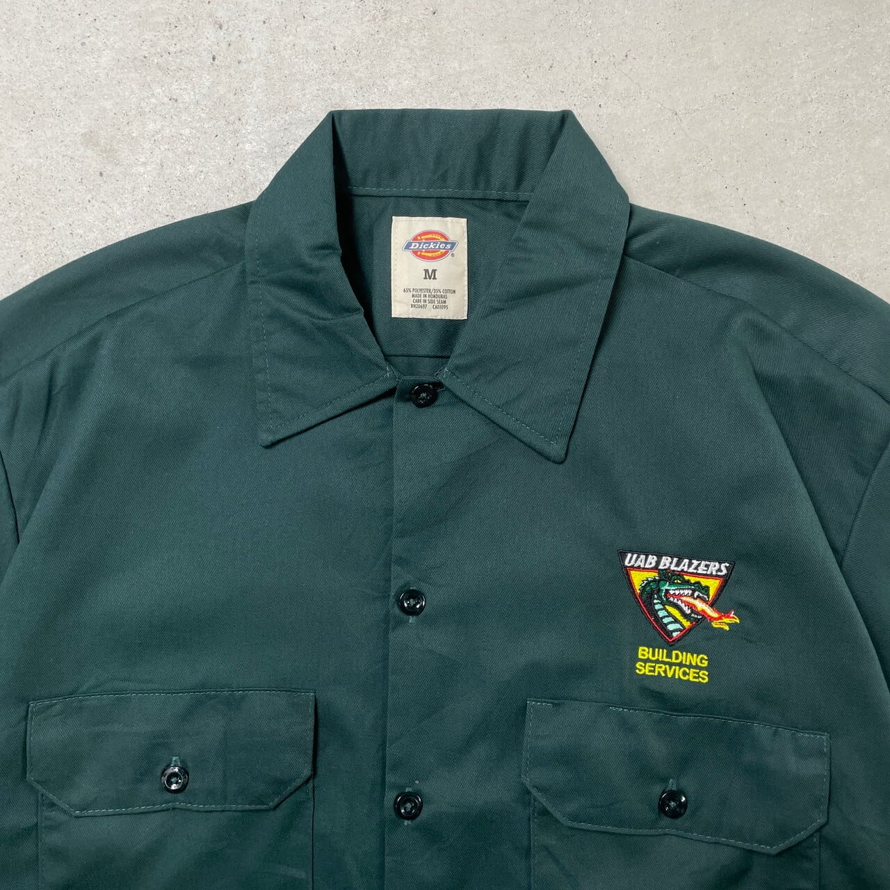 DEADSTOCK NOS Dickies ディッキーズ ワークシャツ 半袖シャツ 企業