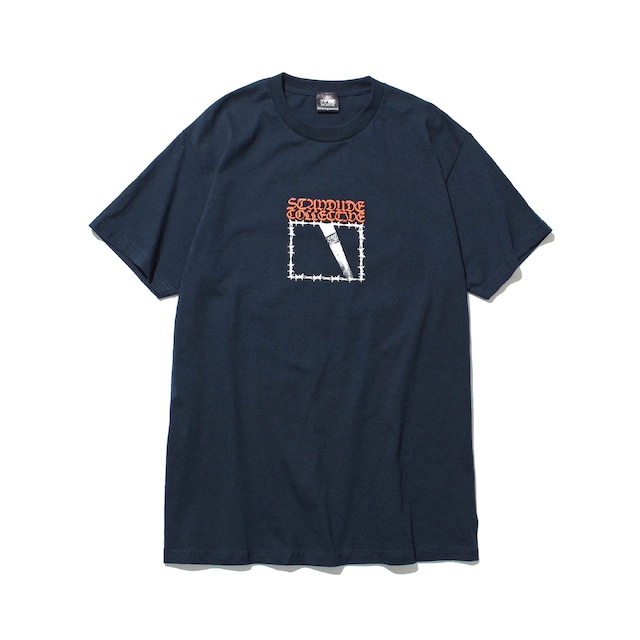 【STAY DUDE COLLECTIVE】Barbed Sticker SS Tee (NAVY)