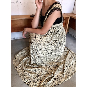 【即納】LEOPARD LONG DRESS