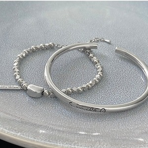 Rock & alphabet  bangle set＊M-237