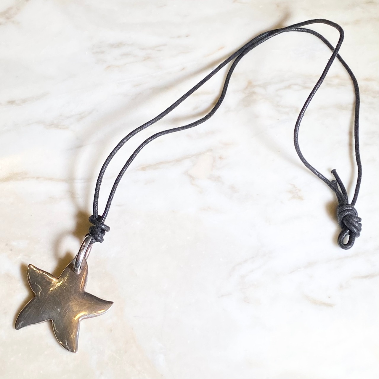 POMELLATO heavy gauge silver starfish pendant necklace “dodo”