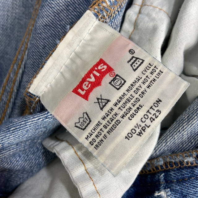 00s Levi's501 クラッシュカスタムデニムパンツ　W32L32