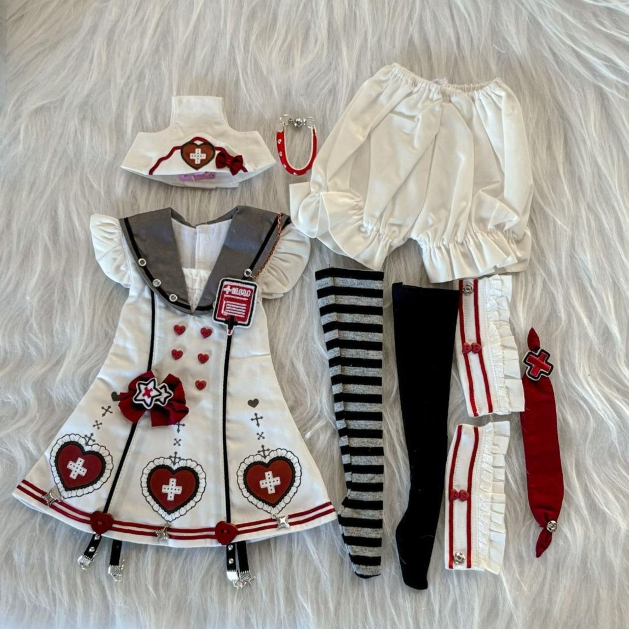 ディーラー製 ドール服 洋服 MDD服 ドール服 ナース服-C1104 | レモン 