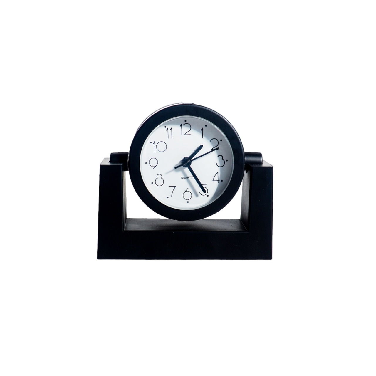 Black modern table clock