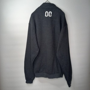 MIZUNO　ハーフジップ　スウェット　トレーナー　企業　刺繍ロゴ　S