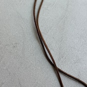 simple suede long choker/brown