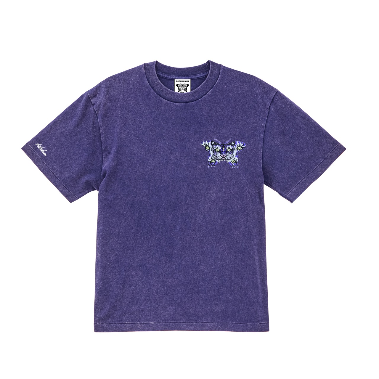 幻溶蛾虎刺繍Tシャツ